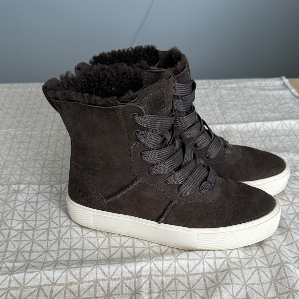 UGG Women's Cirsium Charcoal High-Top Sneakers